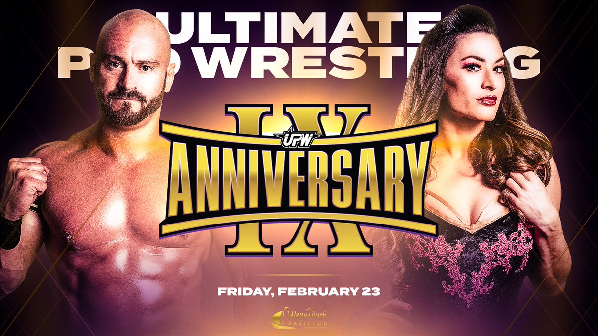2024 is the year UPW celebrates its 9th Anniversary! 🏆 This will be a night to remember with HUGE matches that you can't miss this February 🔥 📆 Friday 23rd February 2024 📍 @weypavilion ⏰ Doors Open - 6:30pm 🎟 GET YOUR TICKETS TODAY! 🎟 tinyurl.com/9thAnniversary…