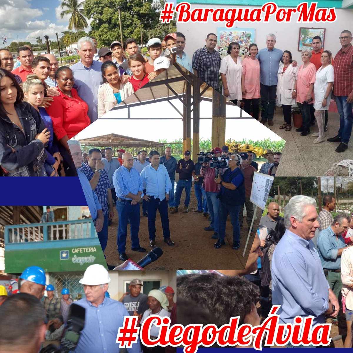 Varios fueron los objetivos económicos y sociales visitados por el Primer Secretario del Comité Central del Partido en visita al municipio Baraguá en #CiegodeÁvila #BaraguaPorMas #LatirXUn26Avileño @DiazCanelB @DrRobertoMOjeda @IzquierdoAlons1 @DisleyAcosta1 @Guajiritasoy