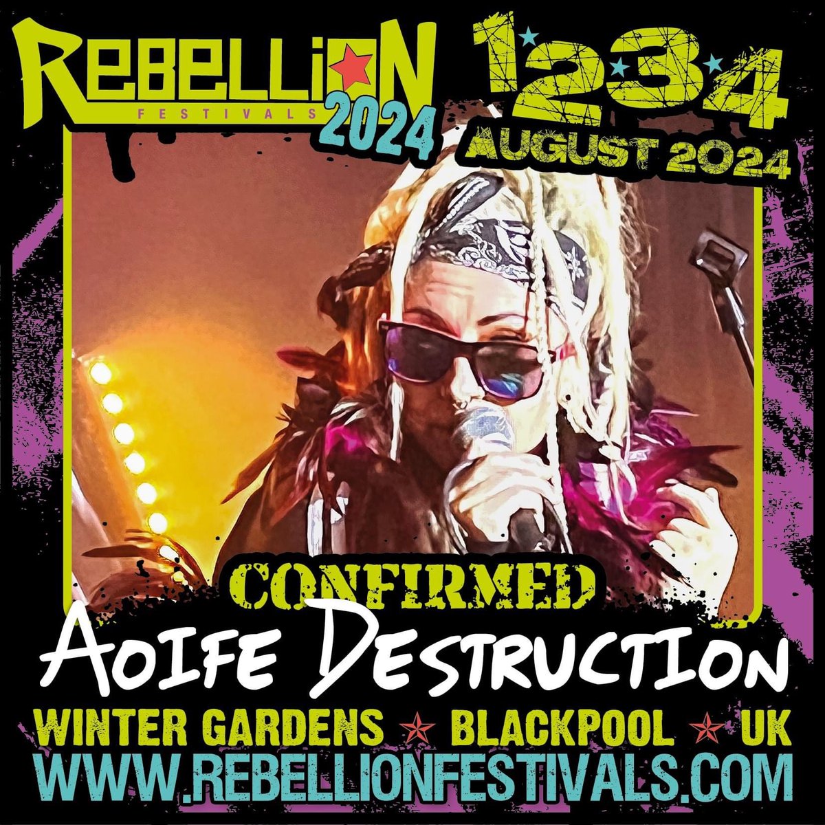 Toxic John (@toxicjohn11) on Twitter photo AOIFE DESTRUCTION
-Confirmed for Rebellion Punk Music Festival, Blackpool 2024
<a href="/RebellionFest/">Team Rebellion</a>
Line up so far: rebellionfestivals.com/line-up
TICKETS: rebellion.keekmerch.com
#rebellion2024 #rebellionfestivals #rebellionfestival AOIFE DESTRUCTION
-Confirmed for Rebellion Punk Music Festival, Blackpool 2024
<a href="/RebellionFest/">Team Rebellion</a>
Line up so far: rebellionfestivals.com/line-up
TICKETS: rebellion.keekmerch.com
#rebellion2024 #rebellionfestivals #rebellionfestival