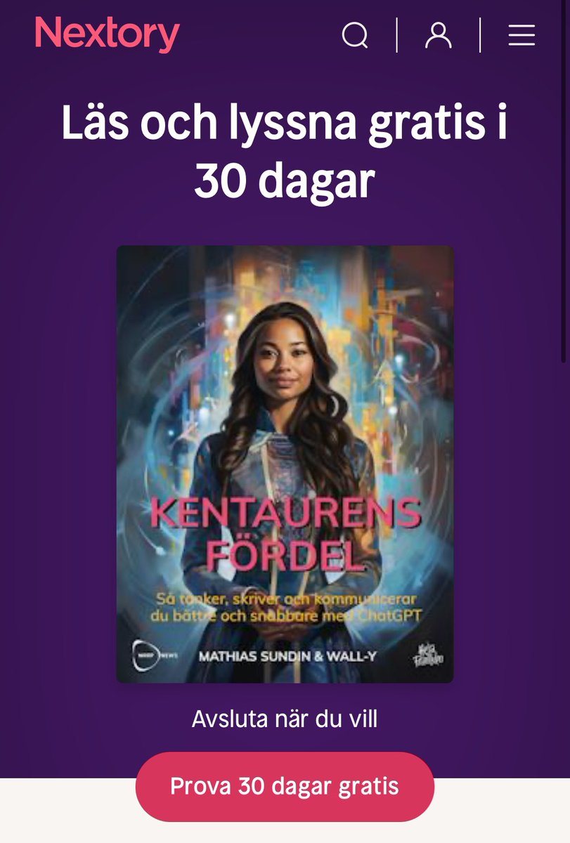 MathiasSundin's tweet image. Nu finns Kentaurens fördel som ebok hos BookBeat, Storytel och Nextory.