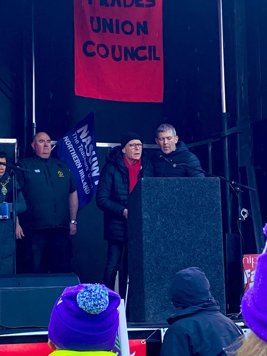 vpearsonduffy's tweet photo. Rise like Lions after slumber
In unvanquishable number
Shake your chains to earth like dew,
Which in sleep had fallen on you
Ye are many, they are few.
Proud to stand with Derry’s Public Sector: Fair Pay, Pay Parity & a working government.
Restore dignity & respect. #StrikeNI https://t.co/4xXnTWDWbi