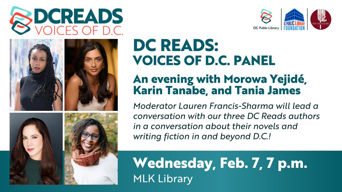 Join @dcpubliclibrary and PEN/Faulkner for DC Reads! For our next virtual book club event, we will discuss The Sunset Crowd by Karin Tanabe. Read the book and join us online Jan 31 at 7PM. Register at dclibrary.libnet.info/event/9355719