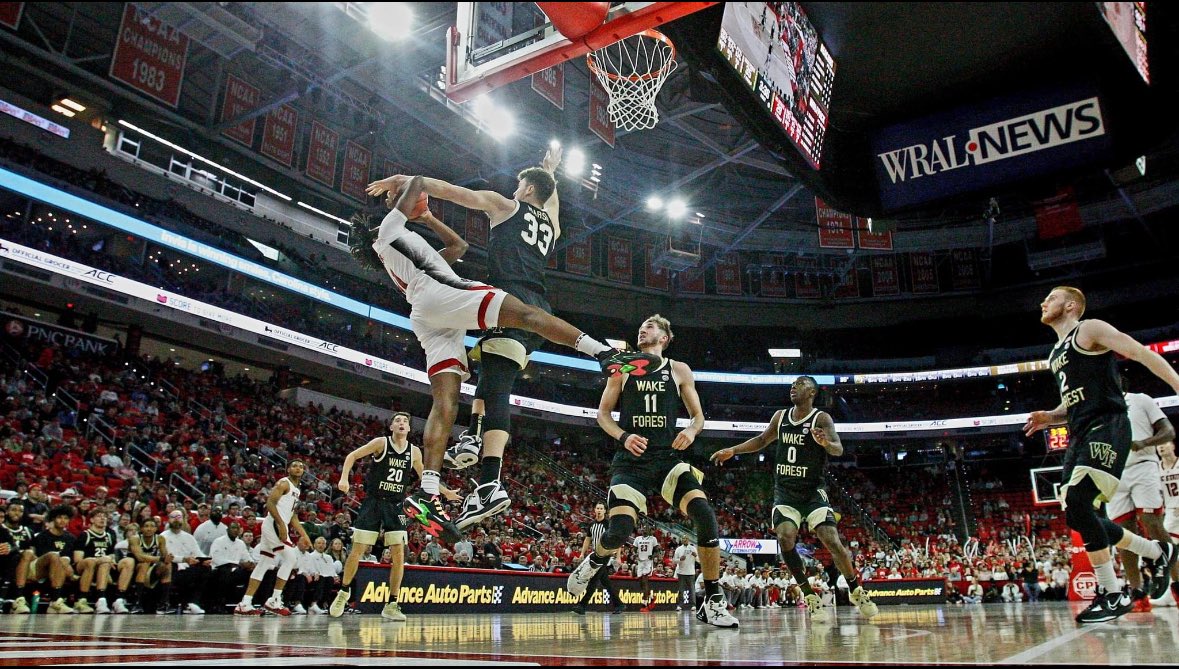 Randy Moffitt (@rlmof) on Twitter photo Hey <a href="/accnetwork/">ACC Network</a> This is “straight up” per Dan Bonner and <a href="/WesDurham/">𝐖𝐞𝐬 𝐃𝐮𝐫𝐡𝐚𝐦</a> Nice work
<a href="/PackMensBball/">NC State Men's Basketball</a> Hey <a href="/accnetwork/">ACC Network</a> This is “straight up” per Dan Bonner and <a href="/WesDurham/">𝐖𝐞𝐬 𝐃𝐮𝐫𝐡𝐚𝐦</a> Nice work
<a href="/PackMensBball/">NC State Men's Basketball</a> 