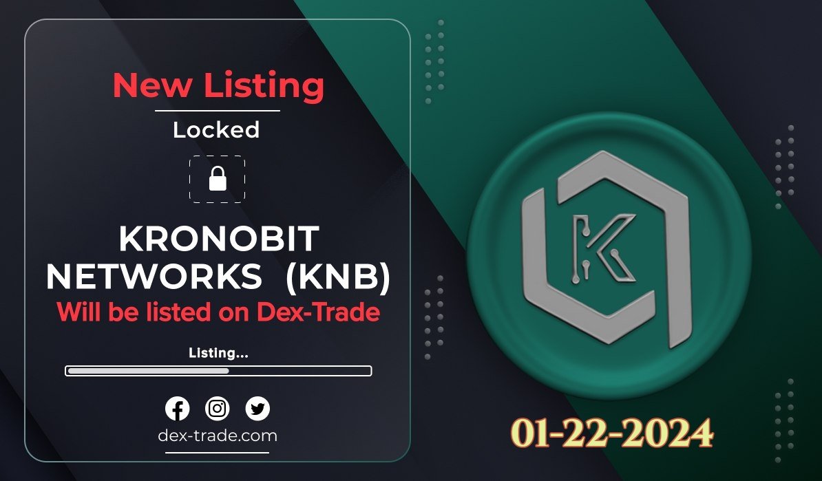 🚀 Exciting news! 🌐 #KronoBit (#KNB) is set to be listed on Dex-trade next Monday! 📈 Get ready for new opportunities in the world of blockchain technology. 🔗 Don't miss out! #DexTradeListing #CryptoNews @Kronobit_Knb