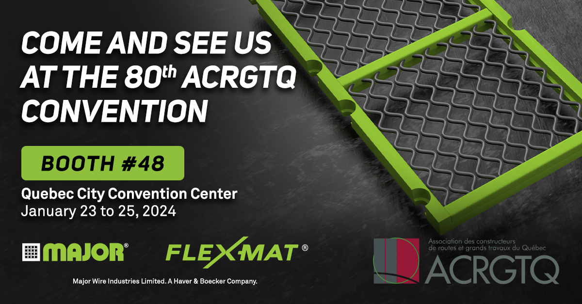 MAJOR will be at the 2024 ACRGTQ convention! Join us at the Quebec City Convention Center from January 23 to 25. Explore our latest innovations at Booth #48. We look forward to productive discussions in the heart of Quebec City. See you there! #MAJORatACRGTQ #quebeccity #flexmat