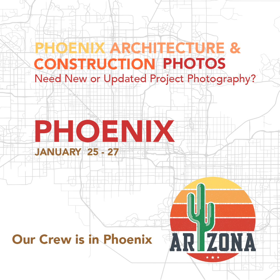 We are traveling to Phoenix for a client shoot. If you have projects in the area, we have our gear to capture what you need.  #phx