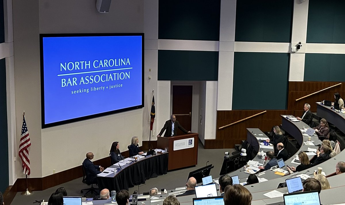 Great day of <a href="/NCBAorg/">North Carolina Bar Association</a> + <a href="/NCBForg/">North Carolina Bar Foundation</a> board meetings; supporting the legal profession and those we serve across our state.