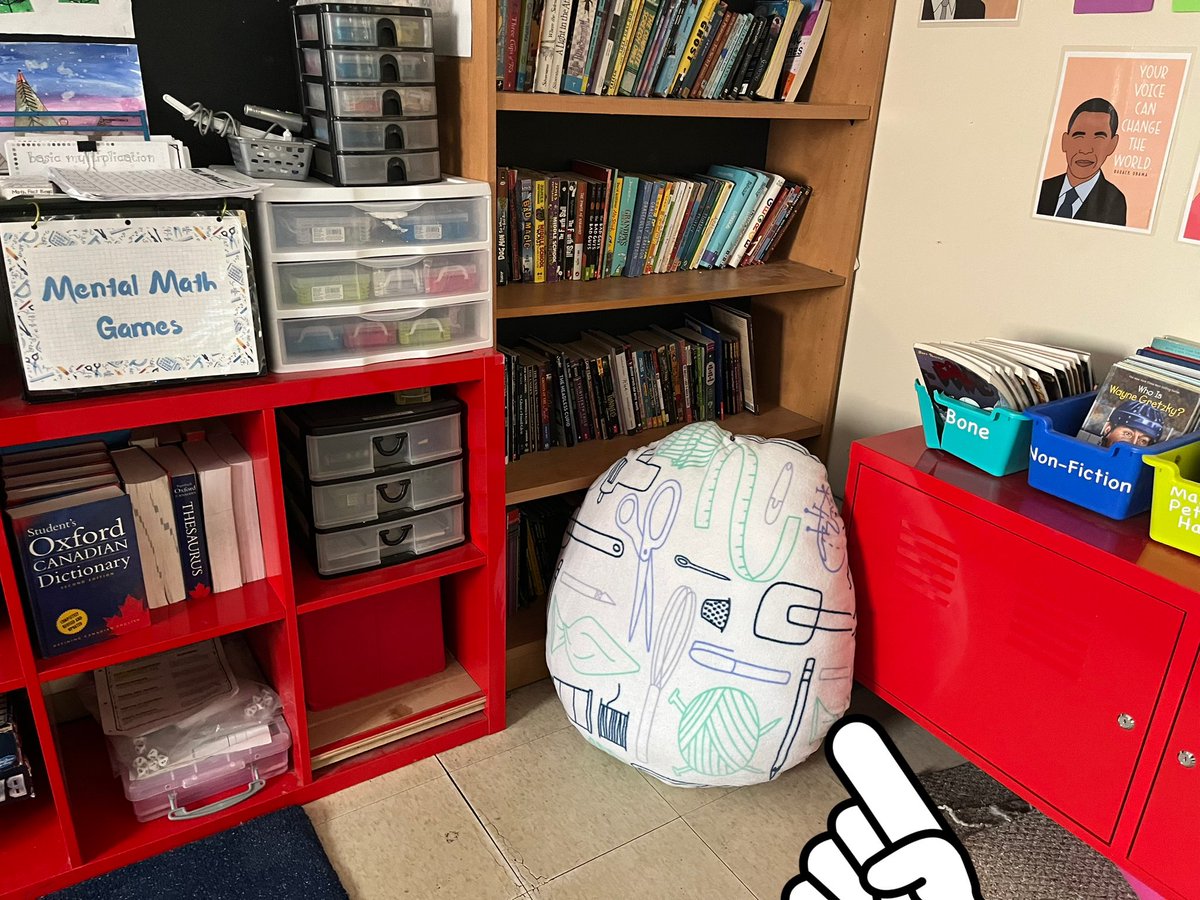 When a student presents an amazing genius hour about learning how to sew and then he surprises you with the most comfortable cozy pillow for your reading  corner!!! Win-win for me!!! #passionproject #geniushour #6Hunter <a href="/AdesElem/">Astral Drive Elem</a> #proudteacher