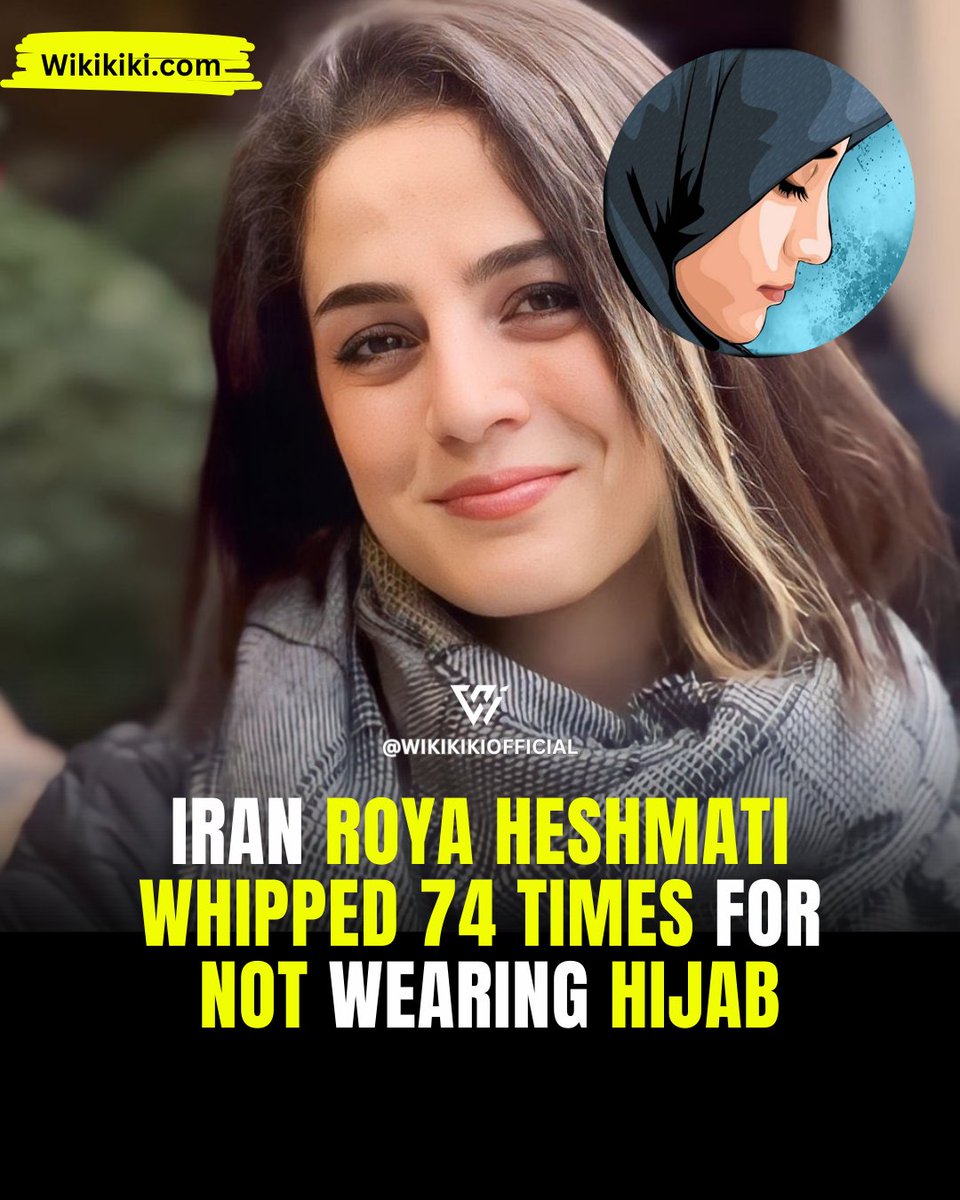 In Iran, 33-year-old Roya Heshmati faced a brutal punishment of 74 lashes for refusing to wear the hijab.

wikikiki.com/iran-roya-hesh…

#iran #irannews #royahesmati #hijab #hijabissue #iranhijab #iranwomen #iranwomenrevolution #irangirls #irangovt #crimenews #irancrimes #crime #news