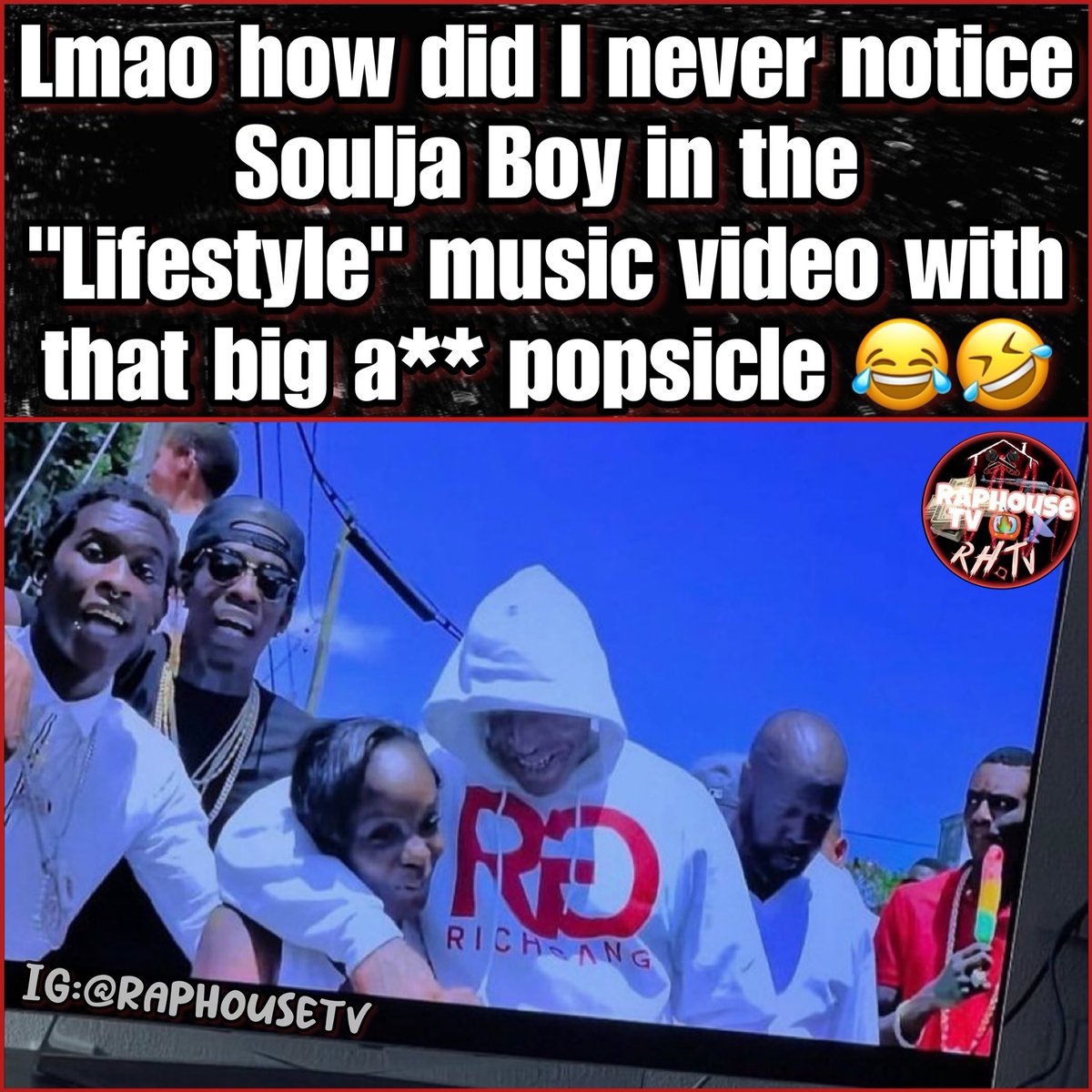 Soulja Boy had a Big ahh Popsicle in “Lifestyle” Music Video with Young  Thug , Rich Homie Quan & Birdman 😭😭💀💀 he trippen.