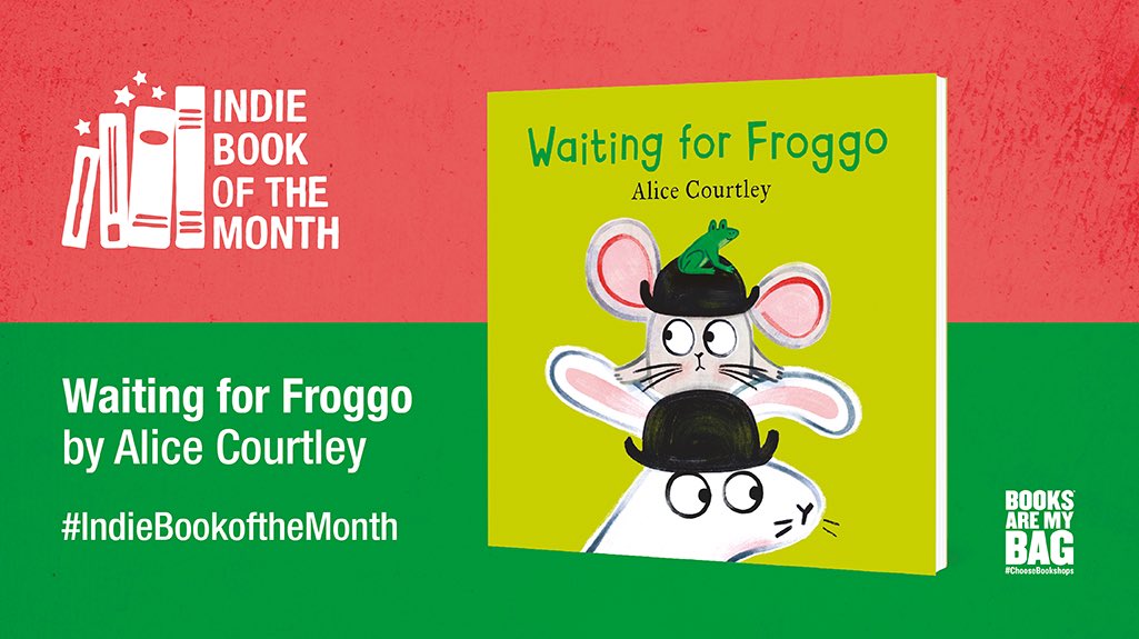 Not forgetting our mini customers, the children’s #indiebookofthemonth is #waitingforfroggo by @alice_courtley Available in the shop, or via our online shopfront @bookshop_org_UK uk.bookshop.org/a/466/97814083… #indiebookshop #shoplocal #supportindies
