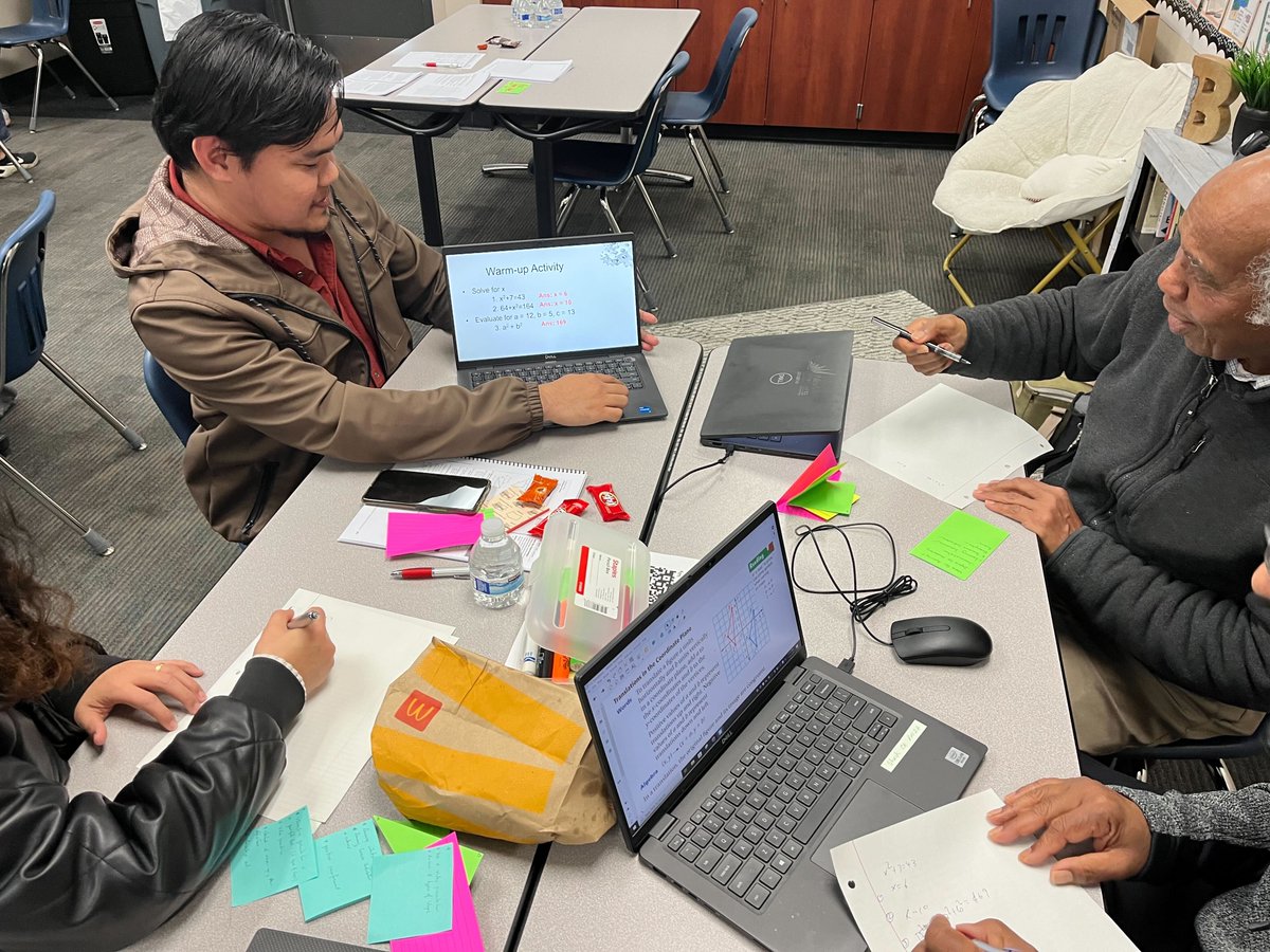 UCLAMathProject's tweet photo. Reflecting on an amazing 3-day workshop courtesy of UCLA Math Project! 🌟 Grateful for the camaraderie, problem-solving moments, and the incredible connections made. 🧠💡 #UCLAMathWorkshop #MathCamaraderie #MathEducation #UCLAMathProject https://t.co/bRBT8QIaVX