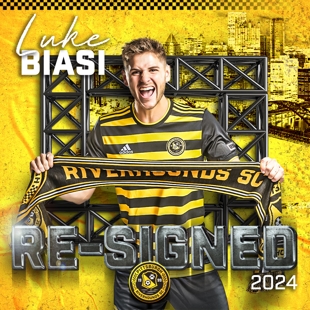 He’s baaaack‼️

We’ve re-signed defender Luke Biasi for the 2024 season 👊🔥

🔗 bit.ly/49hRWBZ
