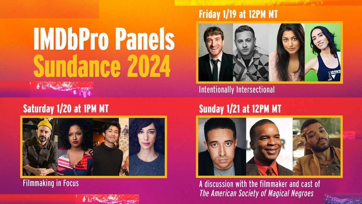 Come see @IMDb at the Acura House of Energy (550 Swede Alley) for three incredible panels + the IMDbPro Help Desk. Open to the public on a first-come, first-served basis. 👉 Fri 1/19: imdb.to/3SjOa58 Sat 1/20: imdb.to/48UDD5Y Sun 1/21: imdb.to/3HpCKH0