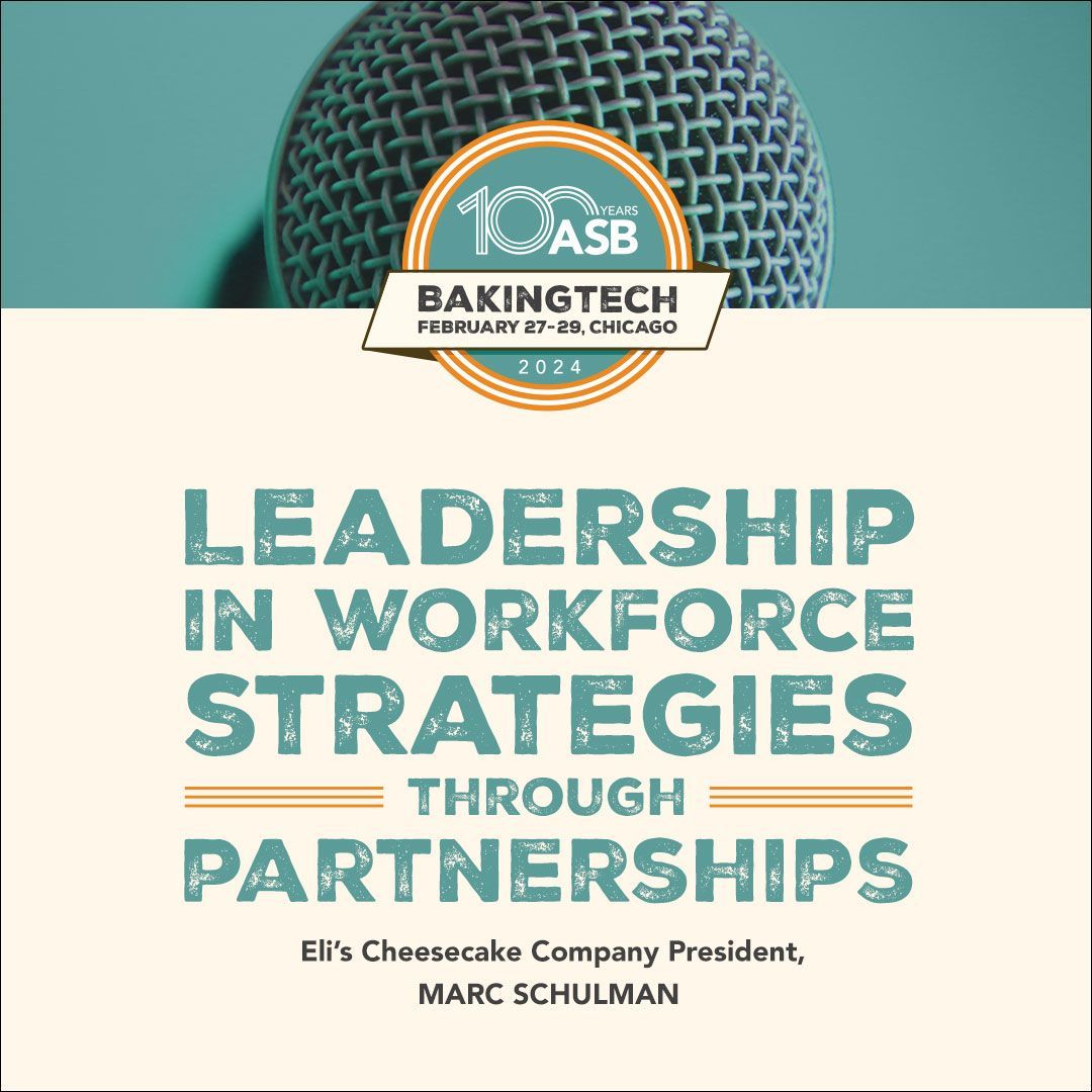 Effective leadership in workforce strategies is essential to successful partnerships. Luckily, Marc Shulman of Eli’s Cheesecake Company has key insight on taking the reins at BakingTECH this year. Register at buff.ly/44wQbPy

#ASBOnTheRise #BakingTECH2024 #BakingIndustry