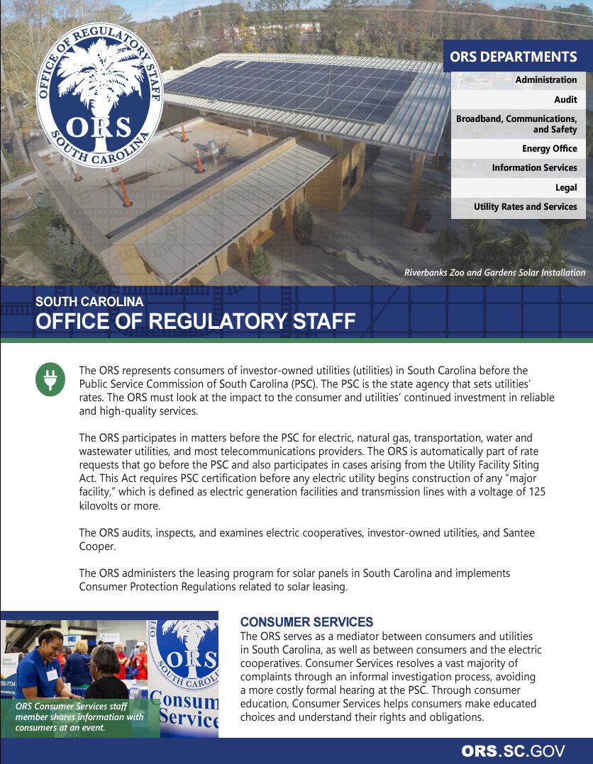 Are you curious about the roles and responsibilities of the ORS? Click the link to view a description of each department: ors.sc.gov/sites/scors/fi…