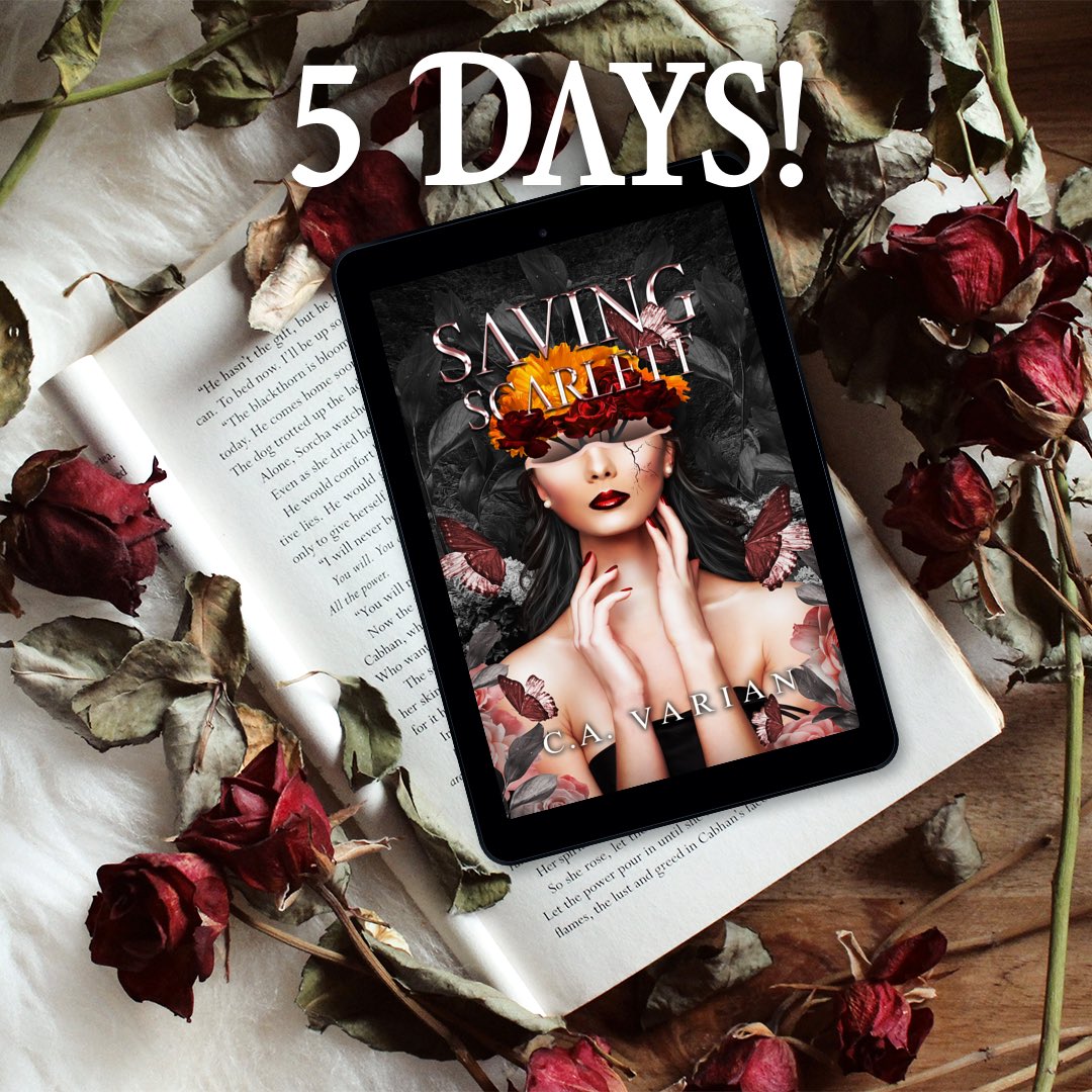 5 more days until Saving Scarlett releases! You can currently get the ebook for only $0.99! Preorder Now! amazon.com/dp/B0CJR92XW2 #thursdaymorning #thursdayvibes