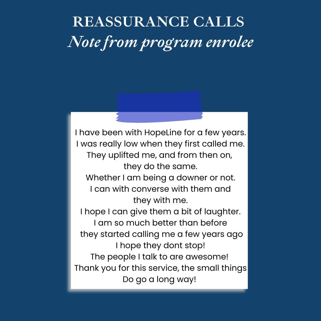 HopeLineNC's tweet image. Interested in our Reassurance Program? Get Involved! We are accepting volunteer applications for our training on 2/10/24 from 9 AM-12 PM.  Click the link below to apply and for more information!

buff.ly/3Sk3crB