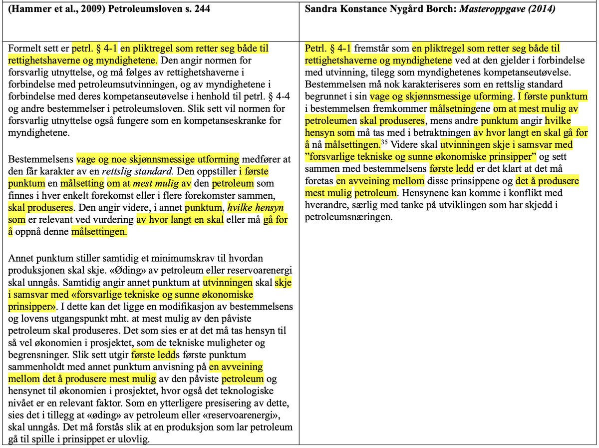 4/7 Den unge politikeren ivrig i skrivingen, allerede på side 17. Her startet Sandra Borch å vise økt bevissthet om betydningen av henvisninger i teksten. Det var imidlertid fortsatt rom for forbedring, spesielt i referanselisten, som bar preg av at hun hverken kunne alfabetet