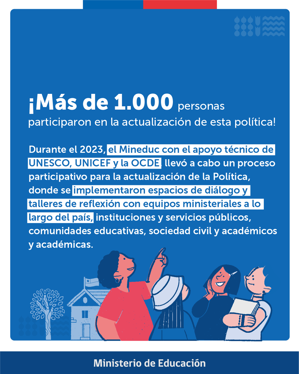 Con la actualización de la política buscamos generar acciones institucionales para establecer las condiciones para la inclusión educativa, entendiendo la educación como un  derecho humano fundamental y habilitante. 

Conoce más en estudiantesextranjeros.mineduc.cl