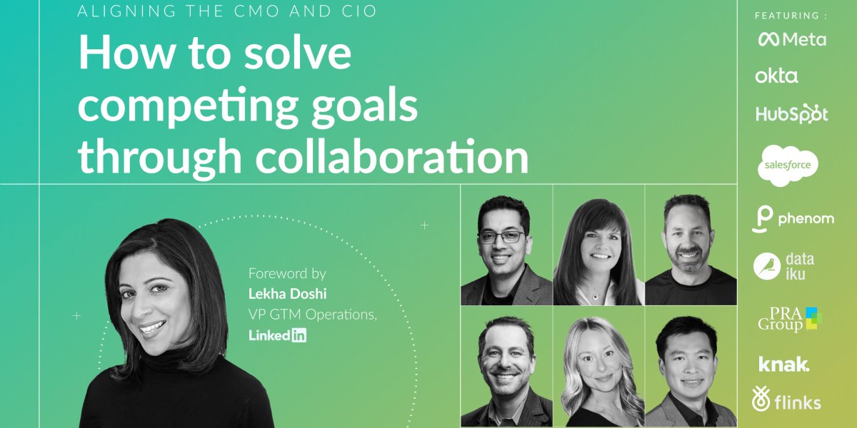 🤔 How would you approach misalignment between IT and Marketing?  

We asked 17+ industry leaders for their insights and published them in our newest eBook: Aligning the CMO and CIO👉bit.ly/cmocioblogTW

#integration #CIO #CMO #CEOs #Marketing #technology #SaaS