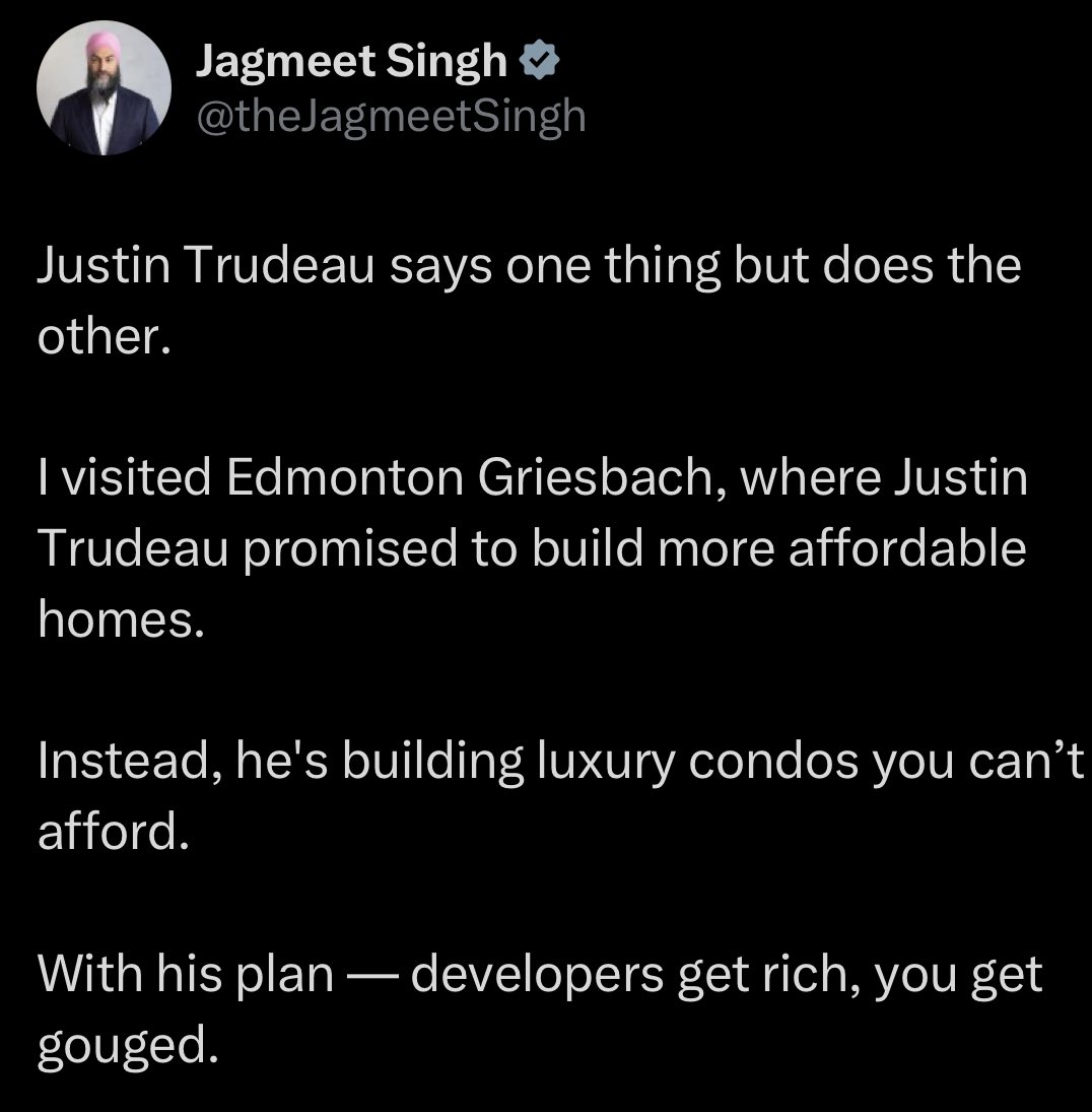 Hi @theJagmeetSingh - a few helpful facts about this project: It includes affordable units & units at 80% of market value. Not “luxury condos”. It’s being led by Métis partners. We need more rental units in this country. Projects like this are a big part of the solution.