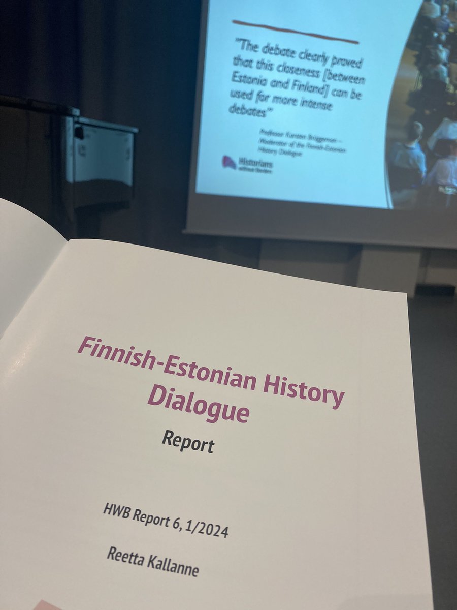 Viisi historioitsijaa Suomesta ja viisi Virosta tapasivat syksyllä Tallinnassa @HWB_fi lähihistorian yhtymäkohtiin ja eroavaisuuksiin keskittyneessä kahden päivän dialogitapaamisessa. Kirjoitin keskustelusta raportin, joka julkaistiin tänään. #historia historianswithoutborders.fi/toiminta/julka…