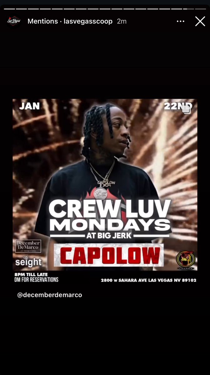 VegasInuToken's tweet photo. Let’s go #HighRollers Vegas Inu Token has locked in our first event and artist booking 🚀🌙 

December DeMarco VIT Promotions presents @CAPOLOW304 performing live January 22nd in Las Vegas 

All $VIT Holders get free access to the performance DM to get added to list if you’ll be in the Las Vegas area. 

We get to network and raise awareness for $VIT and also open more doors for future opportunities 

#VegasInuToken #VegasInu #BNB #LasVegas