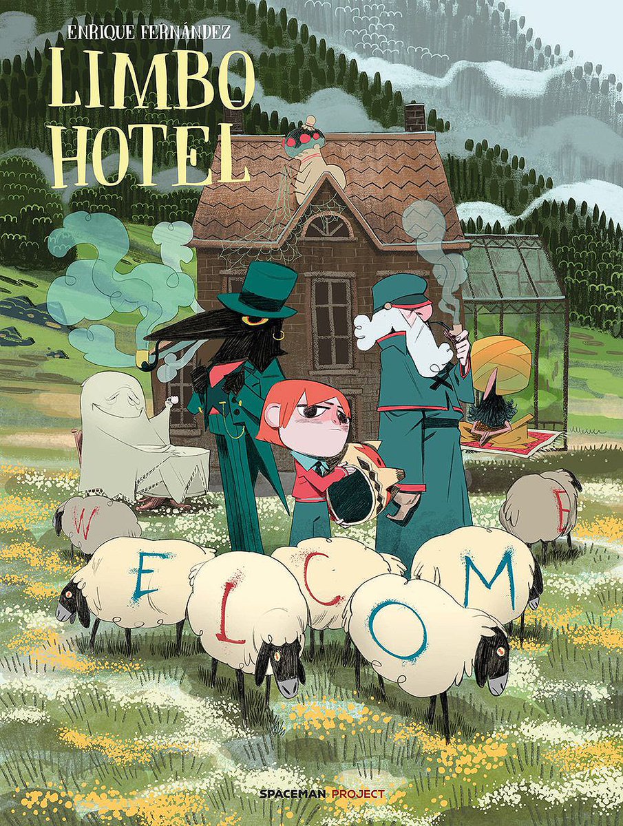 THEREALROLOISME's tweet photo. No lo dudes, reserva habitación en el “Limbo Hotel”, el nuevo cómic de Enrique Fernández. ECC Cómics/Spaceman Project #EccCómics #EnriqueFernández #fantasmantel #Hammerdam #spacemanproject @LHMagazin @eccediciones @spaceman_team https://t.co/F1IJgeKINx