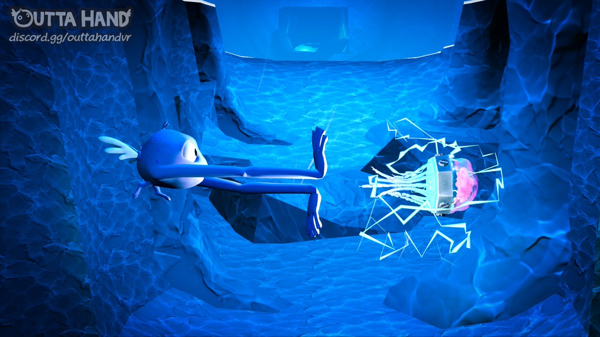 Take the plunge into the depths of intrigue with the mech-jellies in the water level. Want to dive deeper into the game? Link in Bio!!

#outtahand #outtahandvr #gamedev
#videogames #vrgames #metaquest
#metaquest2 #metaquest3 #VRAdventures #ExploreTheDepths #Underwater #jellyfish