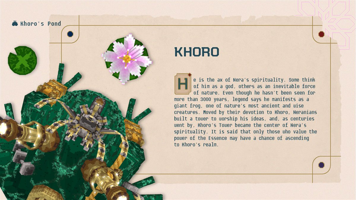 Meet Khoro, the ax of Nera’s spirituality 🪷
Some think of him as a god, others as an inevitable force of nature. It is said that only those who value the power of the Essence stand a chance to ascend to Khoro’s realm. 🛕 ✨

#TheSandbox #Nera #Metaverse  #Web3 #Crypto #Voxel