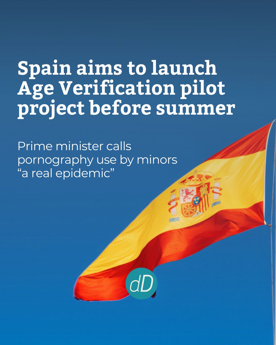 The implementation of #AgeVerification technology is becoming a global movement as the full impact of porn exposure among minors is studied and better understood. Read about the move towards AV technology in Spain: euronews.com/2024/01/16/spa… 

#BillS210 #protectkidsonline