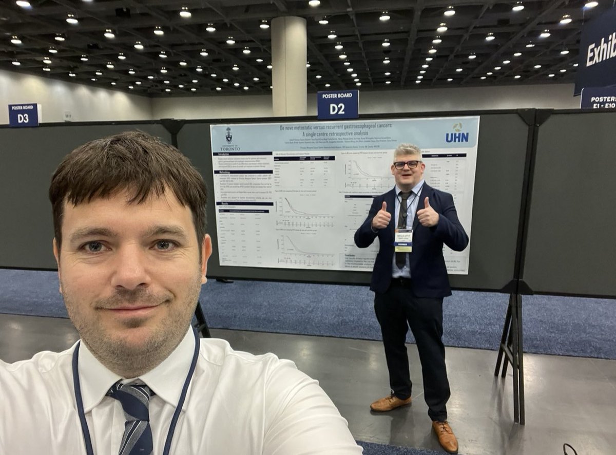 Delighted to be back at #GI24 presenting our poster with @ARFhsereg and Dr Elena Elimova on the Princess Margaret Cancer Centre outcomes in de novo versus recurrent metastatic gastroesophageal cancer. Continuing a well established track of Irish oncology trainees thriving at PMCC