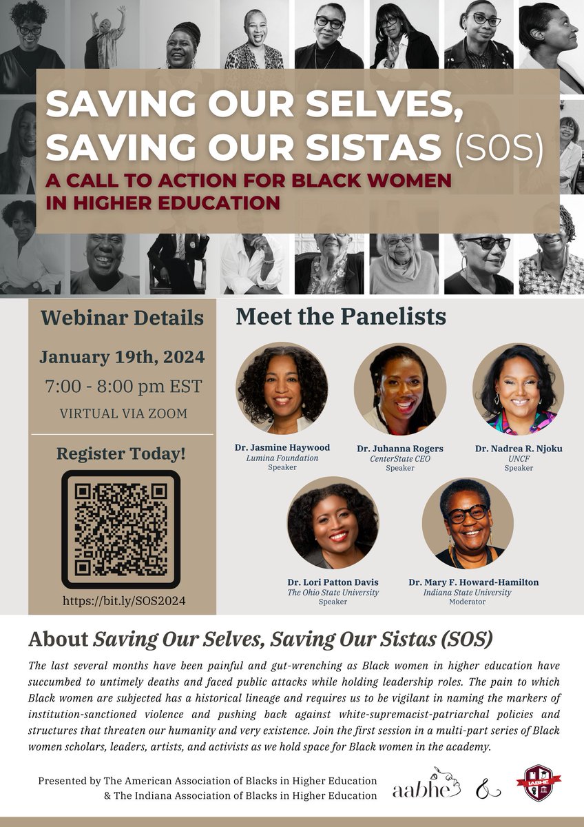 Jasmine Haywood, PhD (@hayjasmine82) on Twitter photo Join us tmrw! Black women in higher ed have faced adversity, untimely losses & public attacks. This webinar urges us to vigilantly address institution-sanctioned violence. @LoriPattonDavis <a href="/nadreanjoku/">the seeds Willa sowed</a> <a href="/ScholarJuhanna/">Dr. Juhanna Rogers</a> <a href="/PFKARobin/">Khaleesi…CRiT. I DO NOT CODE SWITCH</a> <a href="/mhow262/">Mary howard-hamilton</a> <a href="/AABHEorg/">AABHE</a> tinyurl.com/4aynb7z7 Join us tmrw! Black women in higher ed have faced adversity, untimely losses & public attacks. This webinar urges us to vigilantly address institution-sanctioned violence. @LoriPattonDavis <a href="/nadreanjoku/">the seeds Willa sowed</a> <a href="/ScholarJuhanna/">Dr. Juhanna Rogers</a> <a href="/PFKARobin/">Khaleesi…CRiT. I DO NOT CODE SWITCH</a> <a href="/mhow262/">Mary howard-hamilton</a> <a href="/AABHEorg/">AABHE</a> tinyurl.com/4aynb7z7