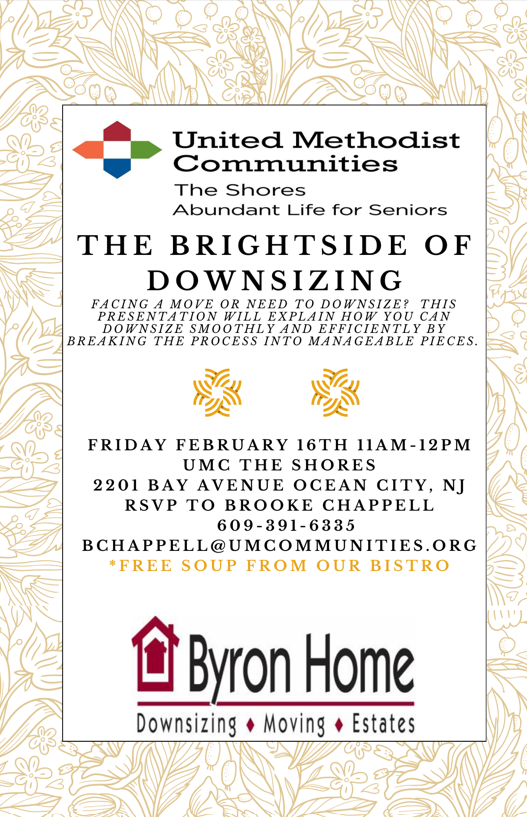 ByronHomeInc's tweet photo. Come join us on Friday, 2/16 at United Methodist Communities at The Shores! https://t.co/MFS7vZ8bOb