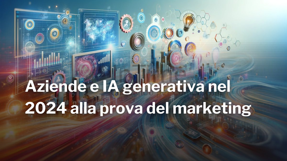 Aziende e IA generativa nel 2024 alla prova del marketing dlvr.it/T1Z0F7 via @franzrusso