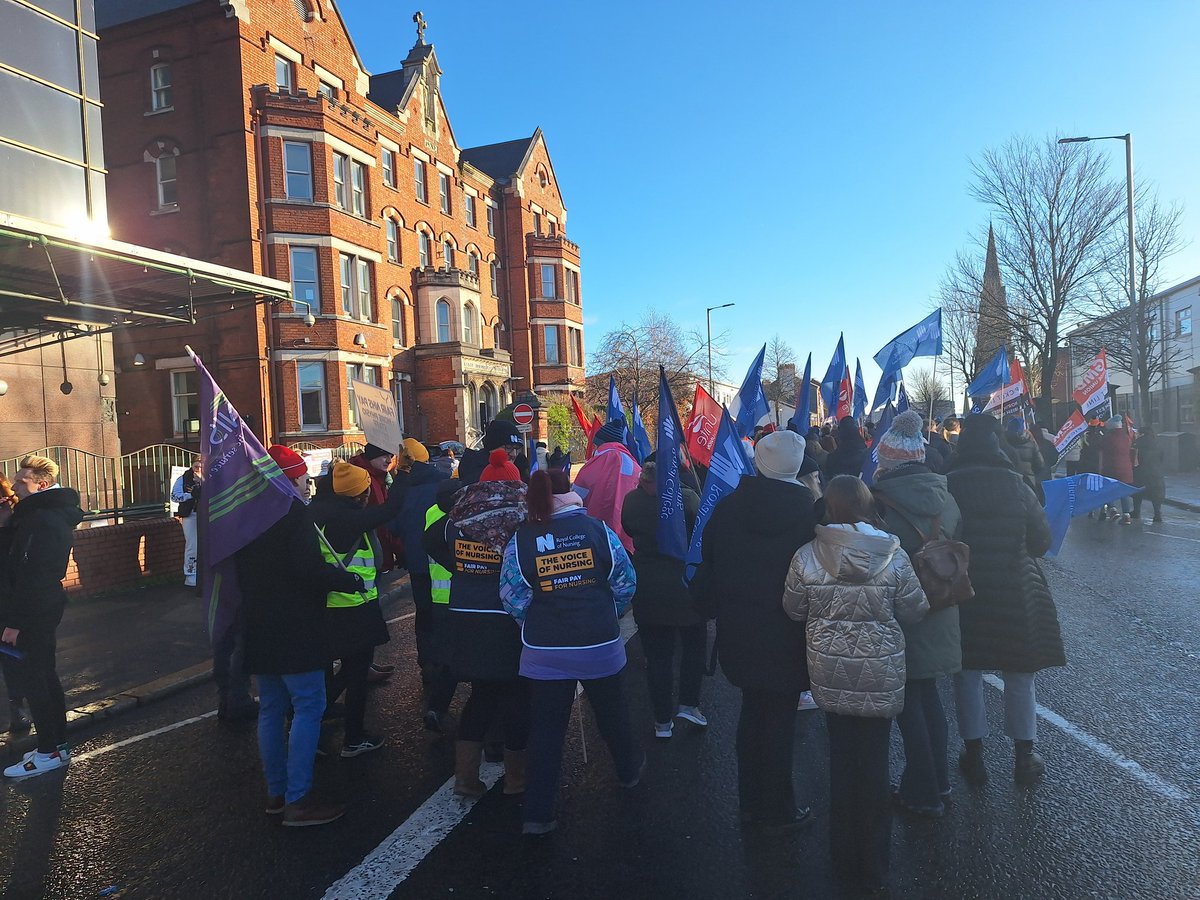 I am out today on the Mater Hospital site, supporting all striking colleagues.