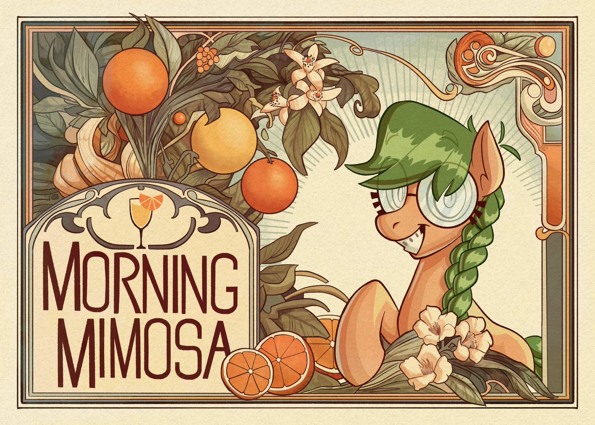 Morning Mimosa postcard