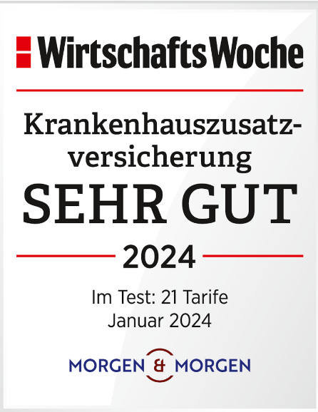 Mit dem Mehr-Komfort-Tarif wurde mal wieder ein Produkt der Barmenia hervorragend bewertet! Laut Wirtschaftswoche Note: 'Sehr Gut! - jetzt beraten lassen oder direkt online abschließen! ssl.barmenia.de/online-versich…