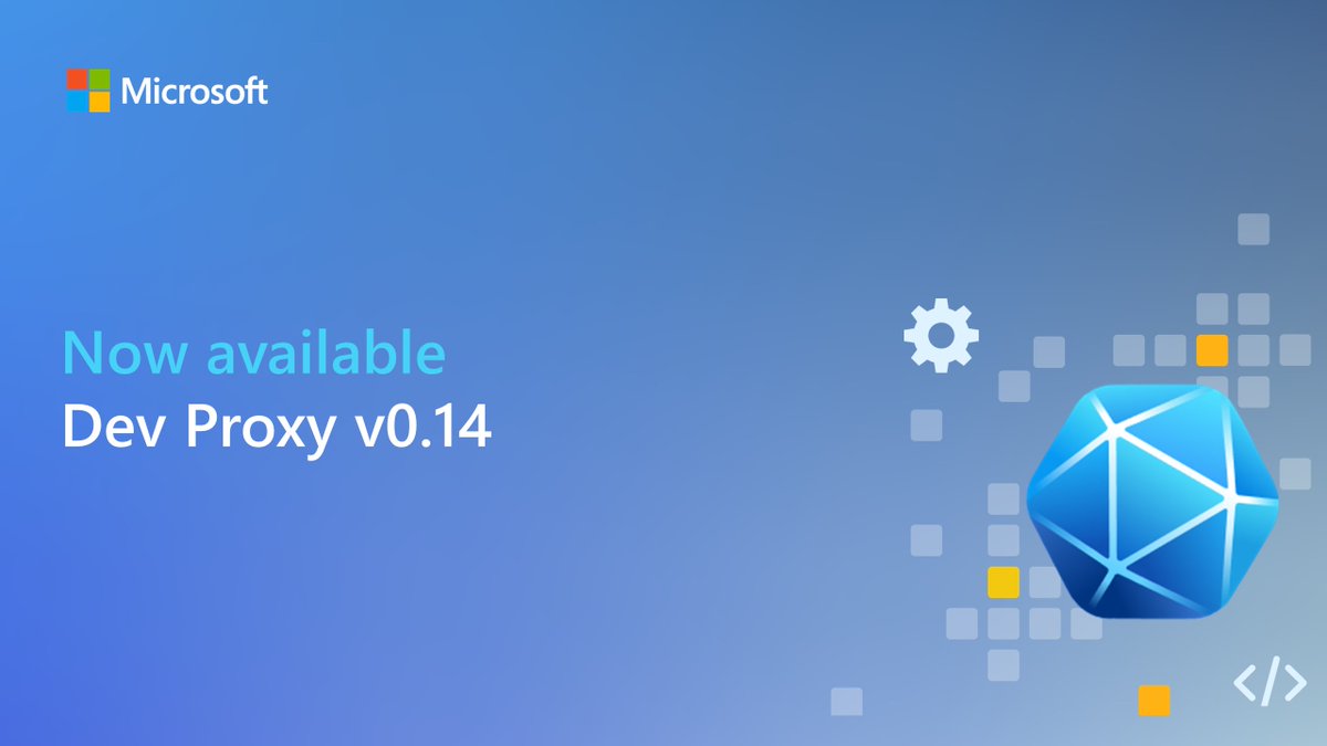 Microsoft365Dev's tweet image. Dev Proxy v0.14 with generating OpenAPI specs and simulating CRUD APIs is now available!
Try the latest version: msft.it/6013iSfnP
#Microsoft365Dev #DevProxy