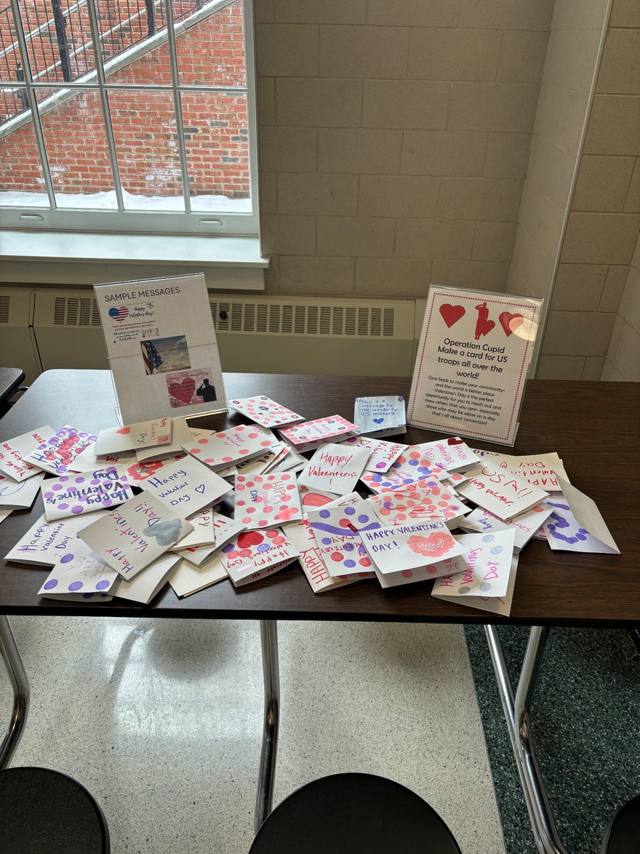 A day of generosity as part of wellness week.  Students wrote cards to troops and made over 100 pairs of earrings for donation! <a href="/MrPalumboPHS/">Joseph Palumbo</a> <a href="/Pvillestrong1/">Pleasantville STRONG</a> <a href="/sourcesstrength/">Sources of Strength</a>