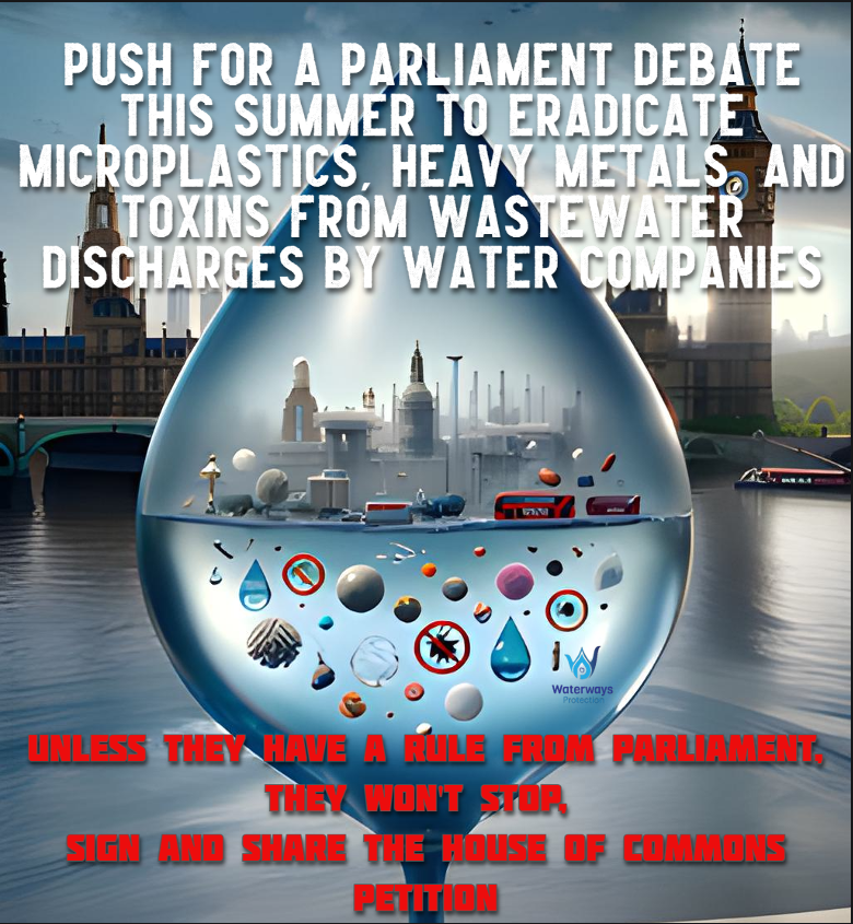 Support the national petition for government-mandated filtration of microplastics, heavy metals, pharmaceuticals, and disruptors by water companies. We need 100,000 signatures to trigger a debate in Parliament THIS SUMMER! 🌞 Protect our water. 👇 petition.parliament.uk/petitions/6539………