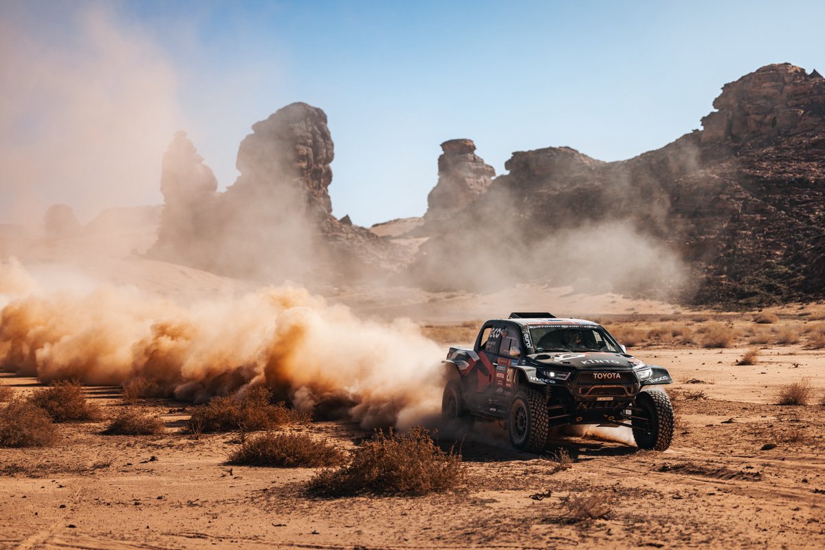 TheRealGiniel's tweet photo. Today was a hectic stage for ourselves and some of the #TGR team. We did our best and keep our heads up for tomorrow. #Dakar #TGRSA #backtgrsa https://t.co/hcHIRxZe5Z