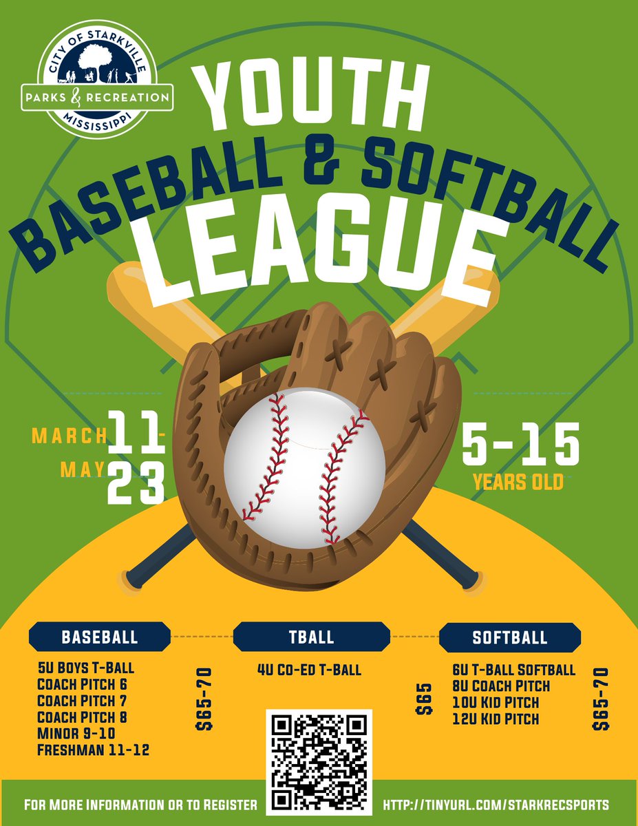 🥎 BASEBALL + SOFTBALL REGISTRATION IS LIVE!!!⚾️ 

💻 Register at 👉 tinyurl.com/starkrecsports 👈

⚾️ LET's PLAY BALL!!! 🥎