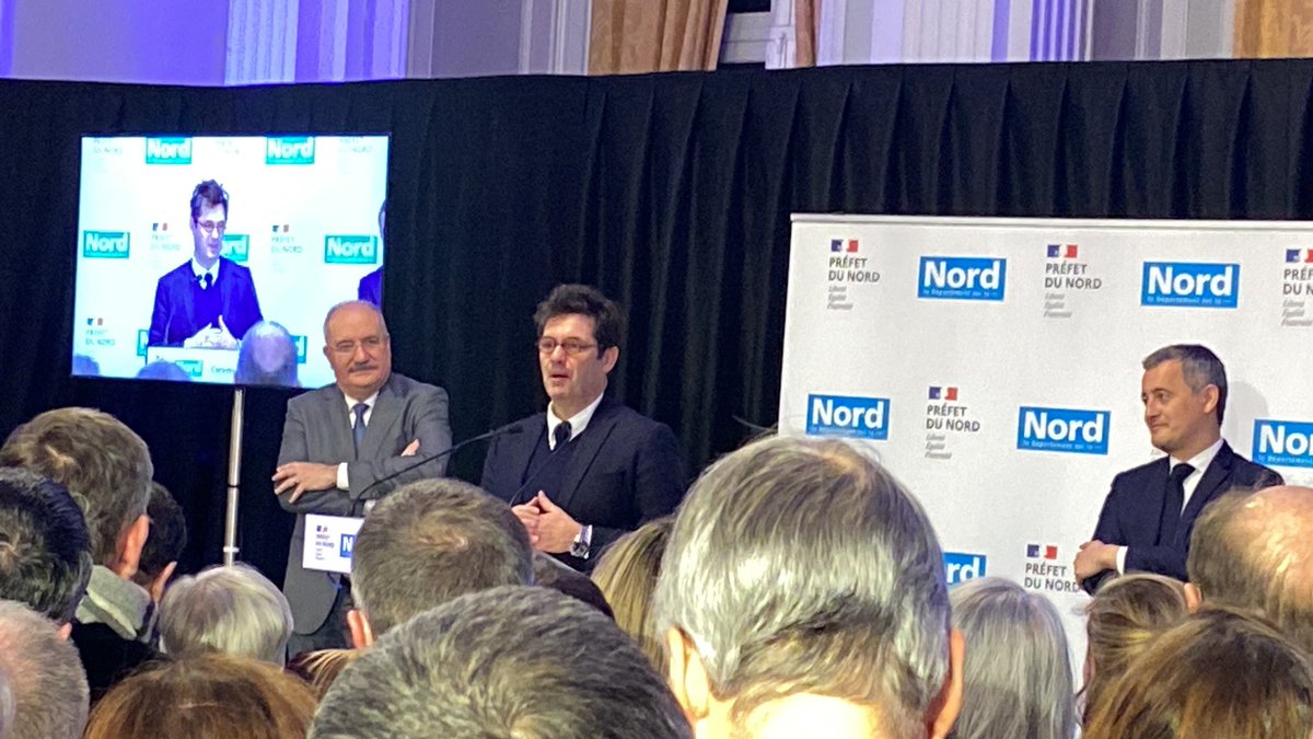 Émotion de <a href="/Georges27522572/">Georges-Francois Leclerc</a> le préfet de la région des Hauts-de-France ce soir à l’occasion de ses vœux et de son départ de la région. <a href="/prefet59/">Préfecture de la région Hauts-de-France et du Nord</a>