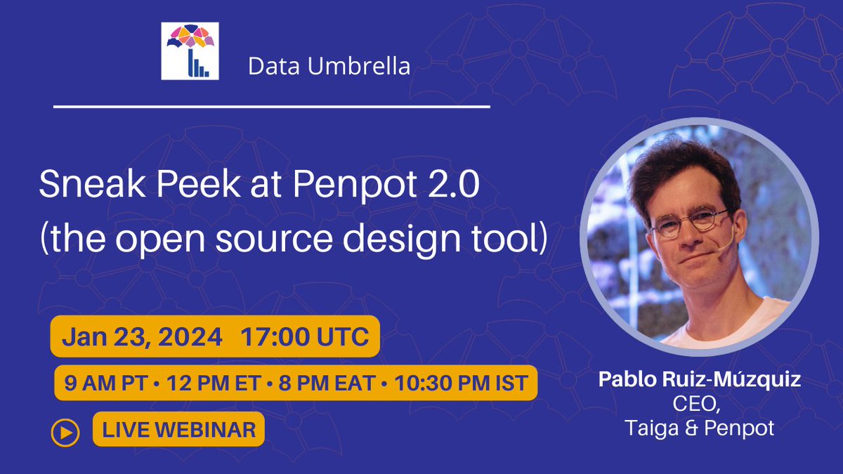 Join us for our upcoming event: 📢 Sneak Peek at Penpot 2.0 (the open source design tool) 🗣️ Pablo Ruiz-Múzquiz (@diacritica) 🗓️ Tue, January 23, 2024 ⏰ 9am PT / 12pm ET / 17:00 UTC #cziscience #neo4j #penpot #design Sign up here: bit.ly/48wZC36