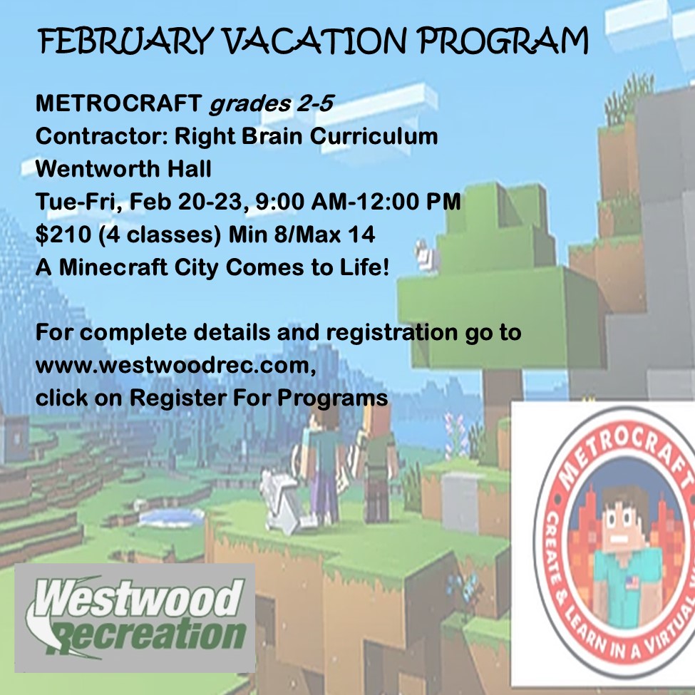 WW_Rec's tweet image. Come join us for a fun February Vacation program!
westwoodrec.activityreg.com/selectactivity…