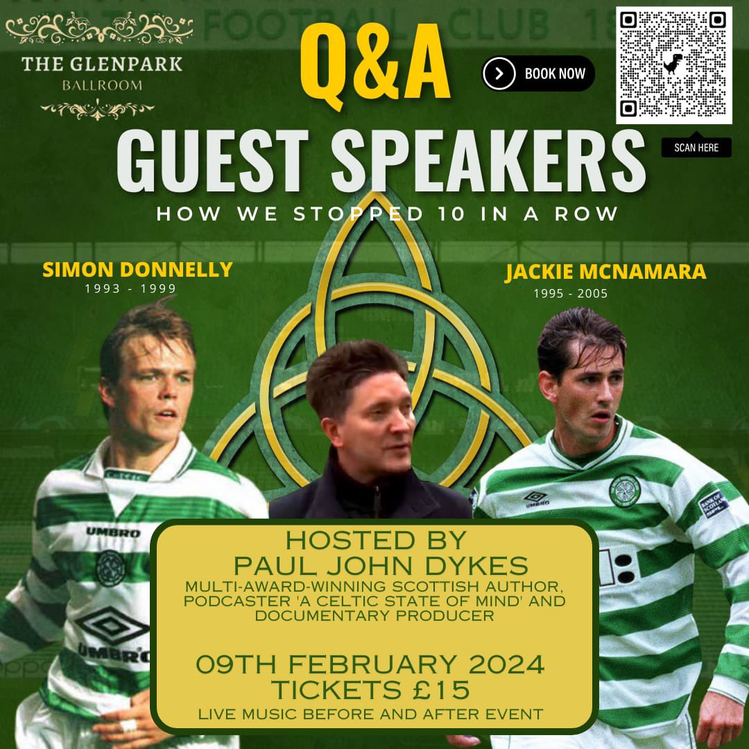 ☘️☘️☘️HOW WE STOPPED THE TEN☘️☘️☘️

Ill be providing the pre show Celtic tunes for this event alongside @Jackie_Mc4 @SimonDonnelly13 & @PaulJohnDykes from @ACSOMPOD .. live from the The Glenpark Bar, Belfast.

Get your tickets now.