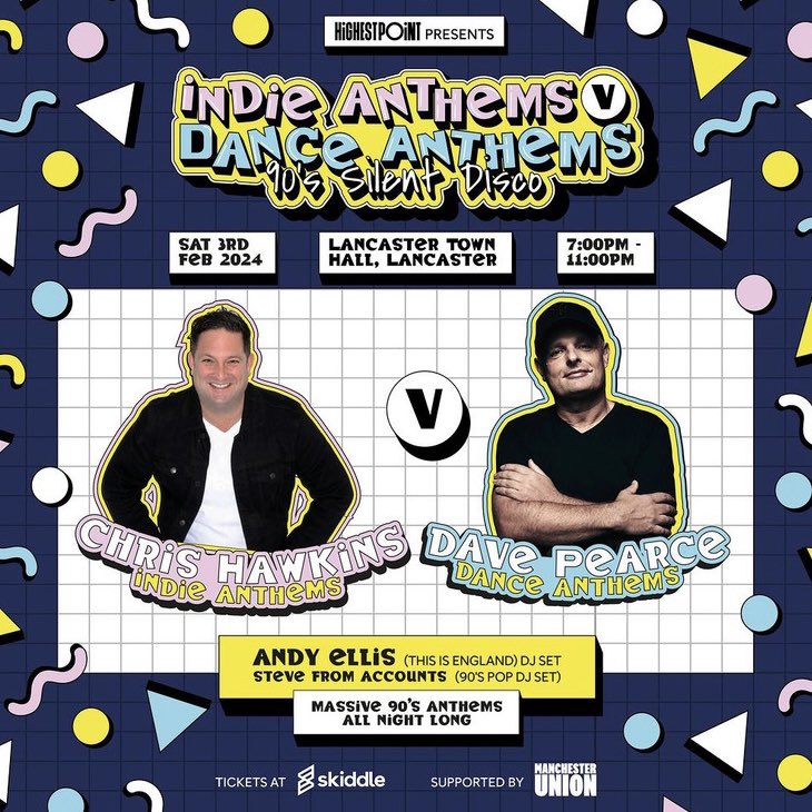 On <a href="/BeyondRadio/">Beyond Radio 🎙</a> Breakfast tomorrow from 8am I’ll be chatting to <a href="/chris_hawkins/">Chris Hawkins</a> about going Head 2 Head with Dave Pearce at Lancaster Town hall for this…