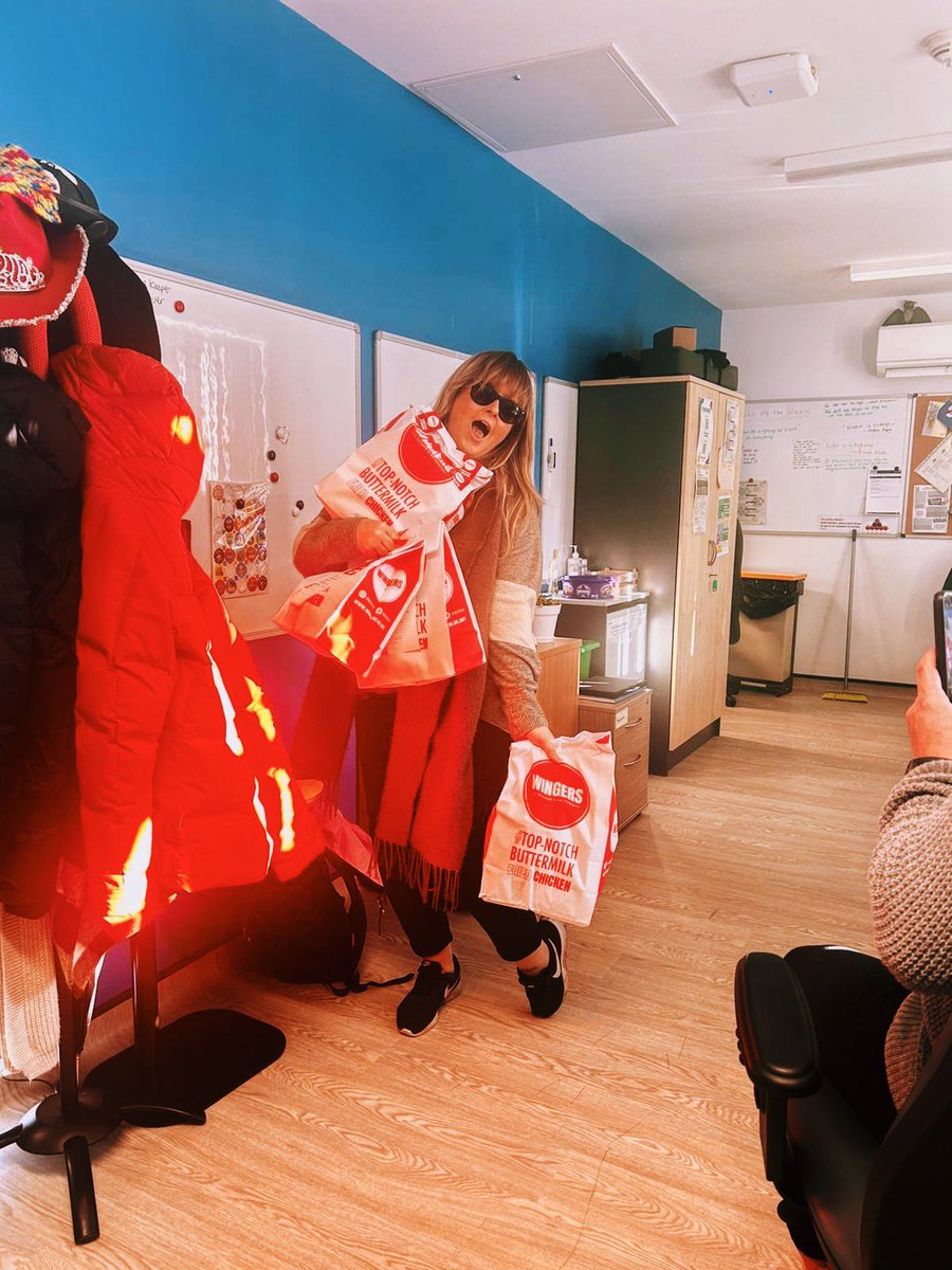 My legacy at Cannock CAMHS is secured … not because of my amazing youth work or CBT skills, but because of my love for #wingers 🤣

Have had such a blast working with this fab team, will do my best not to tear up ahead of my last day tomorrow!